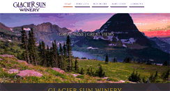 Desktop Screenshot of glaciersunwinery.com